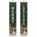 2 Pcs Wholesale Custom Merry Christmas Hanging Banner Door Wall Front Sign Door Indoor Outdoor Home Welcome Decorations MegaBDM