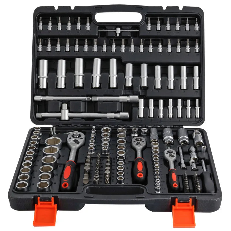 Electrician Toolbox Set Chrome Vanadium Steel 172pcs OEM Hard Case Multi-Function Vehicle Repair Tools