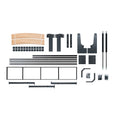 Hidden Modern Space-Saving Foldable Full/King/Twin Birch Wood Metal Folding Murphy Bed Sofa Iron Mechanism DS2536 DOSIN Folded