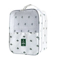 Three-Layer Waterproof Oxford Cloth Foldable Shoe Storage Bag 35L Capacity Modern Rectangular Design for Outdoor Travel Shoes