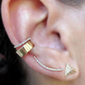 Low MOQ Jewelry Gold Ear 925 Sterling Silver Climber Earrings