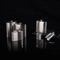 Luxury Custom Whisky Modern Silver Liquor Packaging Bulk Large 250ml Stainless Steel Hip Flask