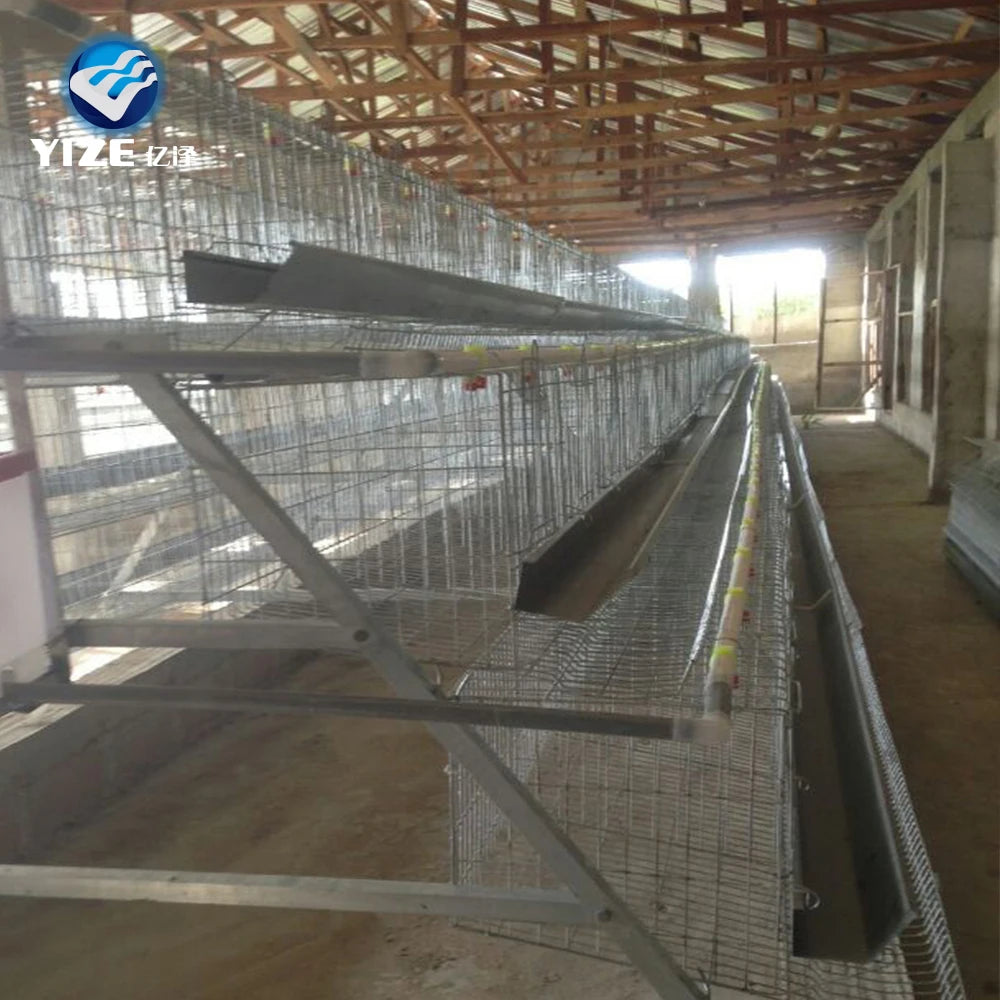 Poultry Farm Equipment Supplier Chickens Egg Layer Cage Design Stacking a Type Mesh Wire Feeder Hen Coop Small