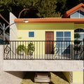 Modern Wrought Iron Balcony Railing for Villas Enhancing Outdoor Experience with Stylish Home Accessory