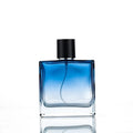 High-grade Crimp 50ml 100ml Gradient Blue Perfume Empty Bottle Packaging Cosmetic Spray Bottle