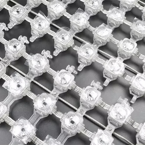Miracle Bean Outdoor Led Grid Pixel Screen Advertising Video Waterproof Mesh Screen Light
