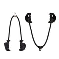 Biceps Tricep Rope with Ergonomic Handles 36 Inch Tricep Pull Down for Cable Machine Pulley System Cable Attachment