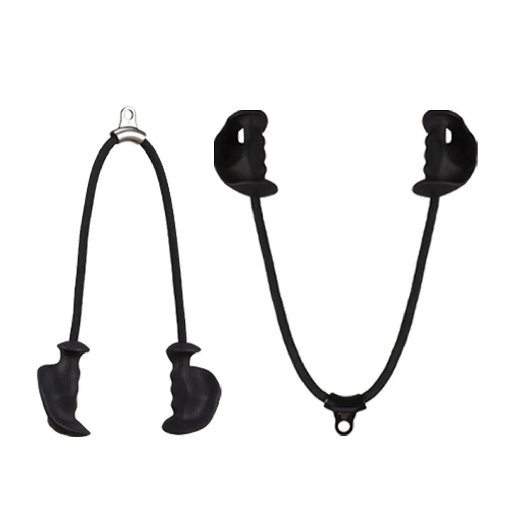Biceps Tricep Rope with Ergonomic Handles 36 Inch Tricep Pull Down for Cable Machine Pulley System Cable Attachment