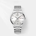 For Swiss Luxury Brand I&W Carnival Men's Stainless Steel Automatic Mechanical Sapphire Diamond Watch Dual Calendar Movement Imp