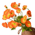 Elegant New Handmade Artificial Silk Poppy Bouquet Realistic Texture Long Lasting Modern Wedding Christmas Mother's Day Chinese