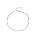 SL1651 925 Sterling Silver Line Chain Bilayer Bracelets for Women Trendy Charm Bracelet Wedding Party Accessories Jewelry