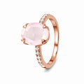 Low MOQ Wholesale Jewelry 925 Sterling Silver Finger Band Natural Raw Moonstone Ring