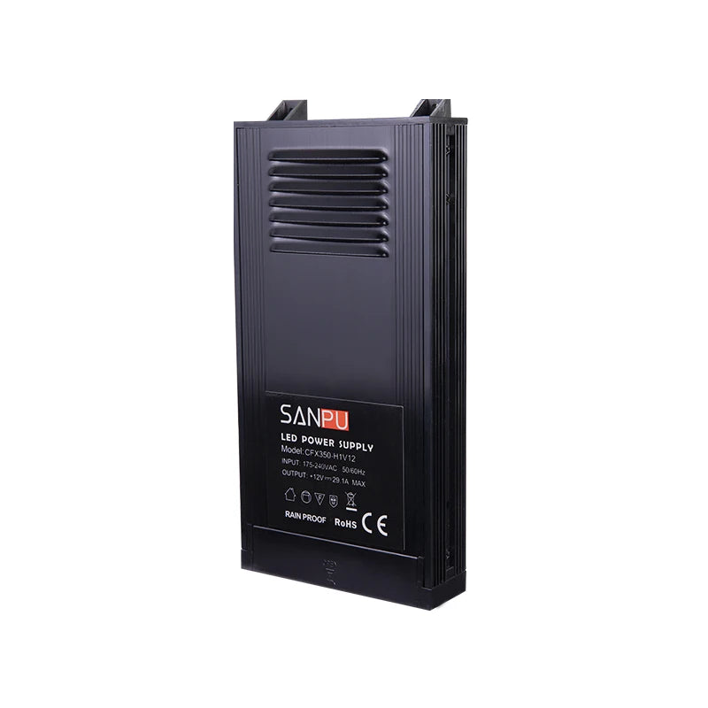 300W AC-DC Switching Rainproof Aluminum LED Driver CFX CE ROHS Certified IP65 Waterproof High Efficiency 86% 2-Year Warranty LED