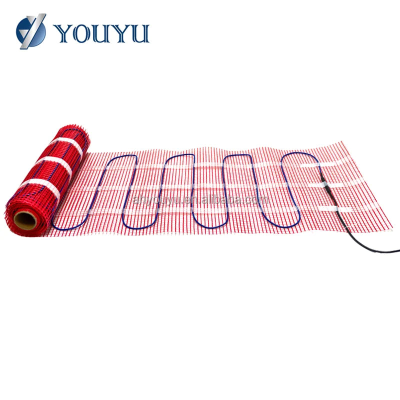 100W/M2 Electric Floor Heating System with WiFi Thermostat Modern Design Floor Warm Heating Mat for Hotel Use
