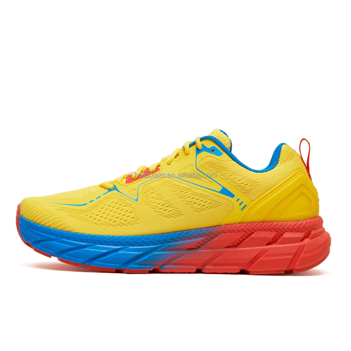 Perfect Cushioned Lightweight Summer Marathon Running Shoes Unisex Triathlon Road Sneaker Mesh Upper Rubber Outsole New Design