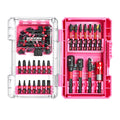 Geinxurn 55-Piece Screwdriver Bit Set with Tough Case Pink Black DIY Grade OEM & ODM Customized Support Bit Holders Inside MegaBDM