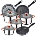 SAN IGNACIO Nona 8-piece cookware set with MAGEFESA K2 Gransasso enamelled steel frying pans (18/20/24 cm)