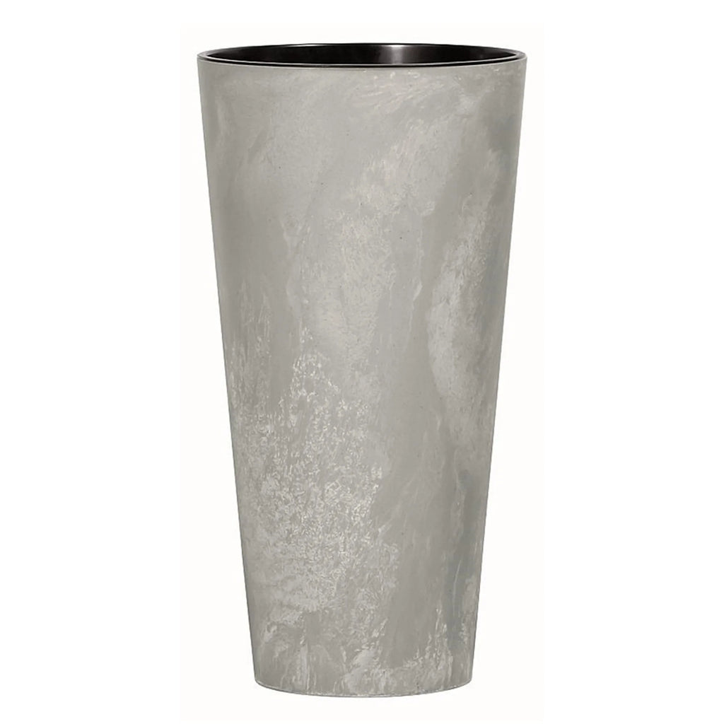Prosperplast Tubus Slim Effect plastic tub WITH tank in Cement color 76.2 (height) x 40 (width) x 40 (depth) cms