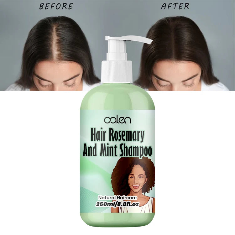 Oalen Private Label 250ML Volumizing Biotin Hair Growth Rosemary Oil Mint Strengthening Shampoo