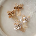 Japanese and Korean Bridal Floral Small Hair Comb Jewelry Dress Photography Headwear Exquisite High-end