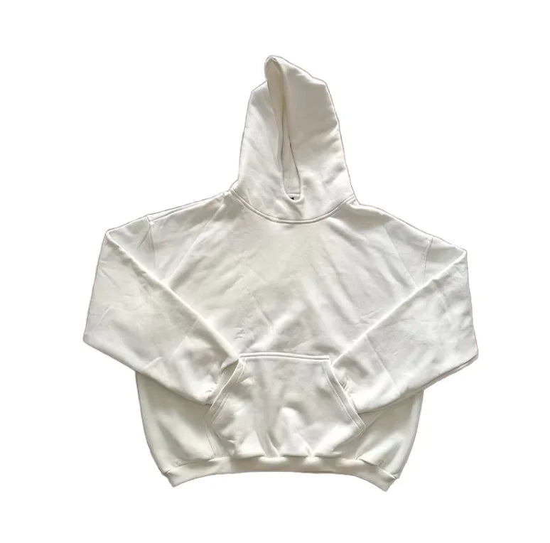 Custom logo Men Hoodies Blank Drop Shoulder Sweatshirts No String Oversized Hoodies HIGH STREET