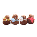 Plushie Fluffy Capybara Plush Keychain Doll Kawaii Lobster Bee Capybara Plush Stuffed Animal Toy Children Gift for Claw Machine