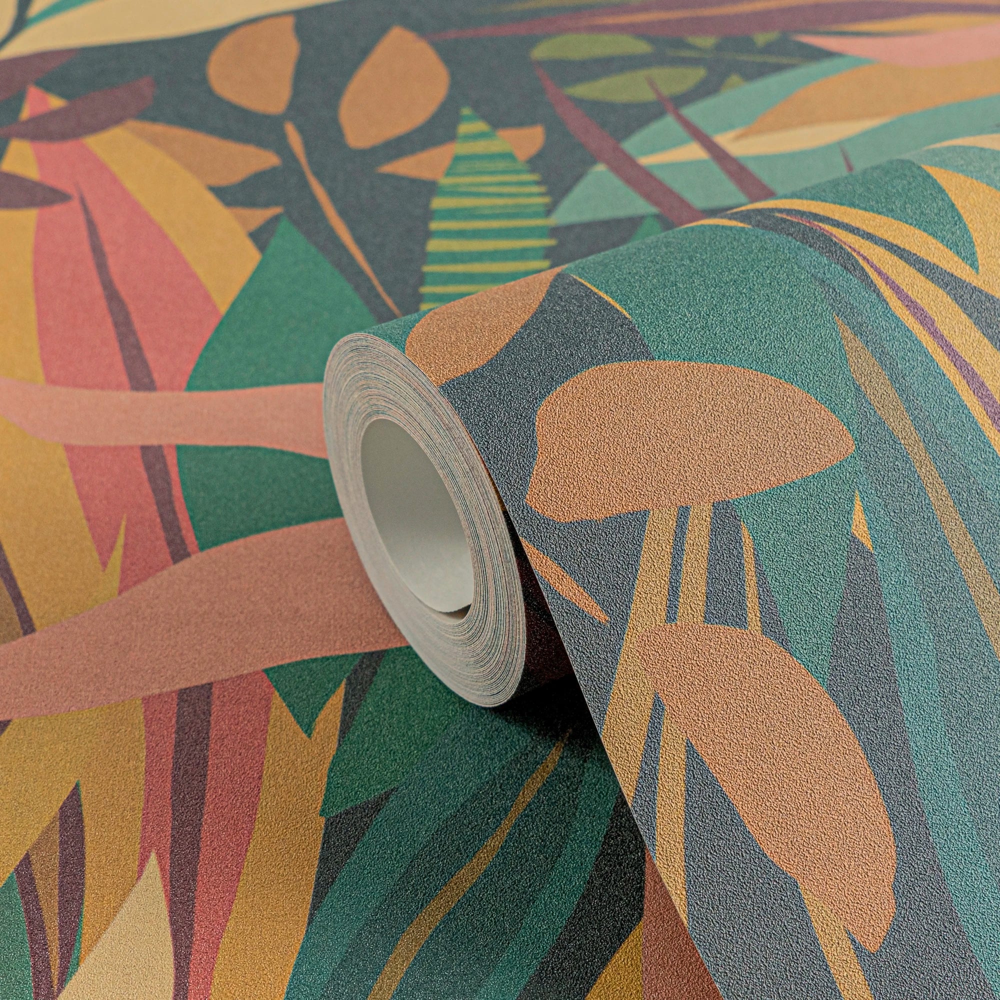 Made Germany Floral Wallpaper Rolls-Non Woven Vinyl-Living Room Kitchen Use-Highly