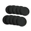 Universal Car Coaster Honeycomb Mat Candy Colored Round Waterproof Anti-Slip Heat Insulation Soft Rubber Mat