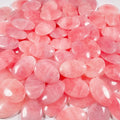 HZ Wholesale Price  Natural Healing Stones Crystal Rose Quartz Palm Stone Healing