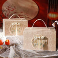 JUXINDA Chinese-style Wedding Favor Box Engagement Gift Box Return Gift Box Empty Box and Elegant Bridesmaid Packaging Box.