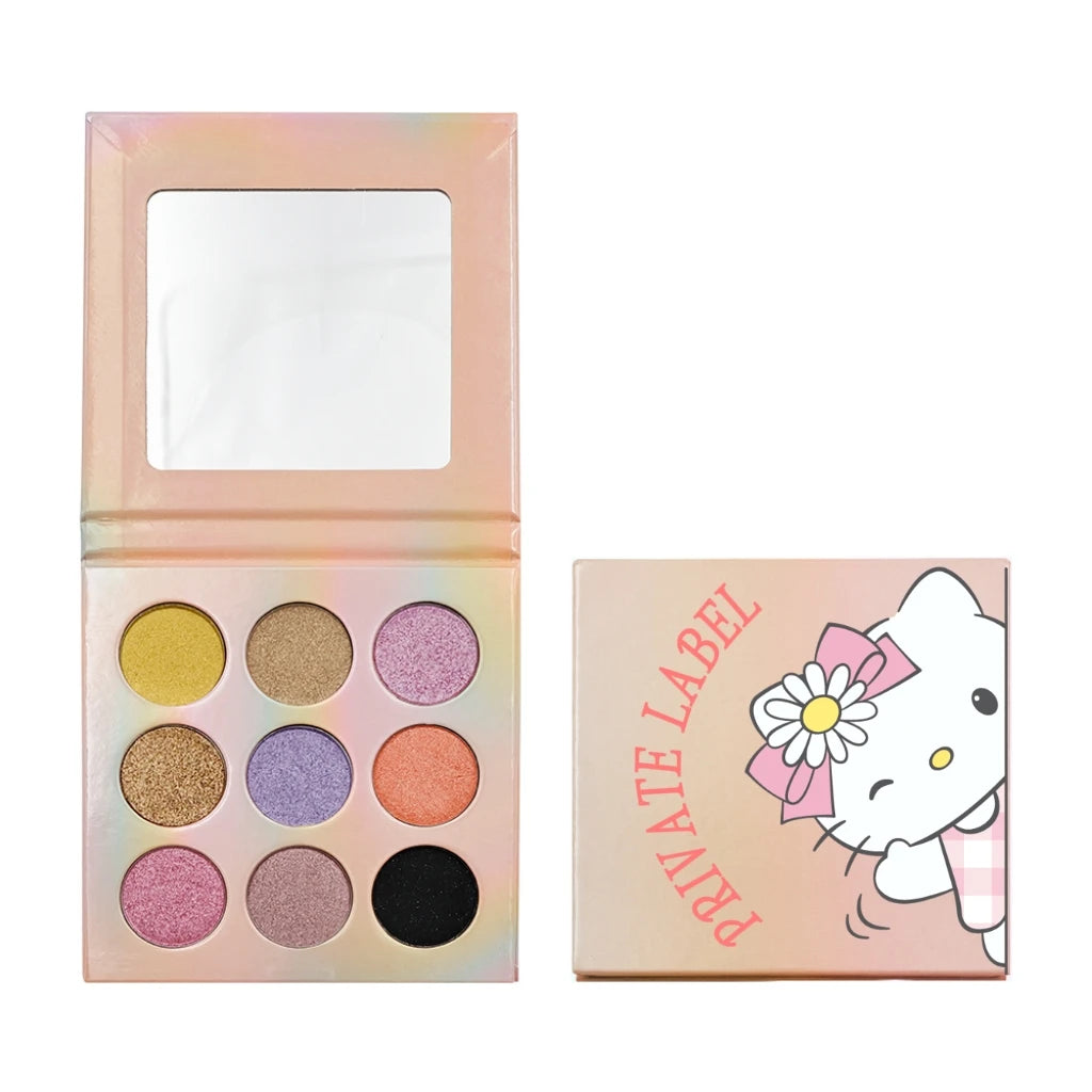 Private Label 9 Colors Luxury High Pigment Makeup Eye Shadow Palette Custom Logo Cruelty Free Matte Eyeshadow Palette