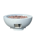 Modern Grey Gas Rectangle Fire Pit Coffee Table CE Certified Patio Heaters CHARM GARDEN 65X65X70cm for Terrace Garden