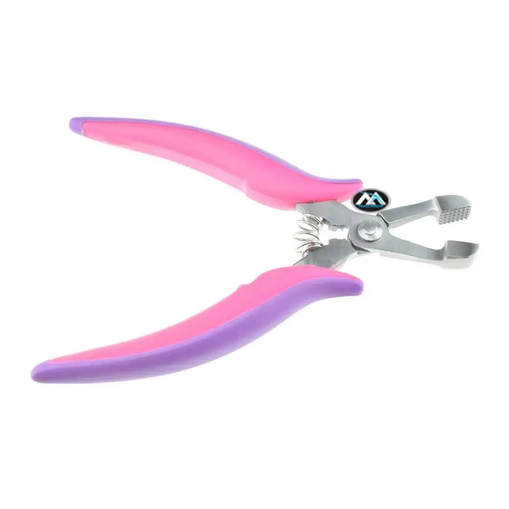 Pliers for Hair Extensions Sew in Weft Applications and Keratin Removal Leather pouch included