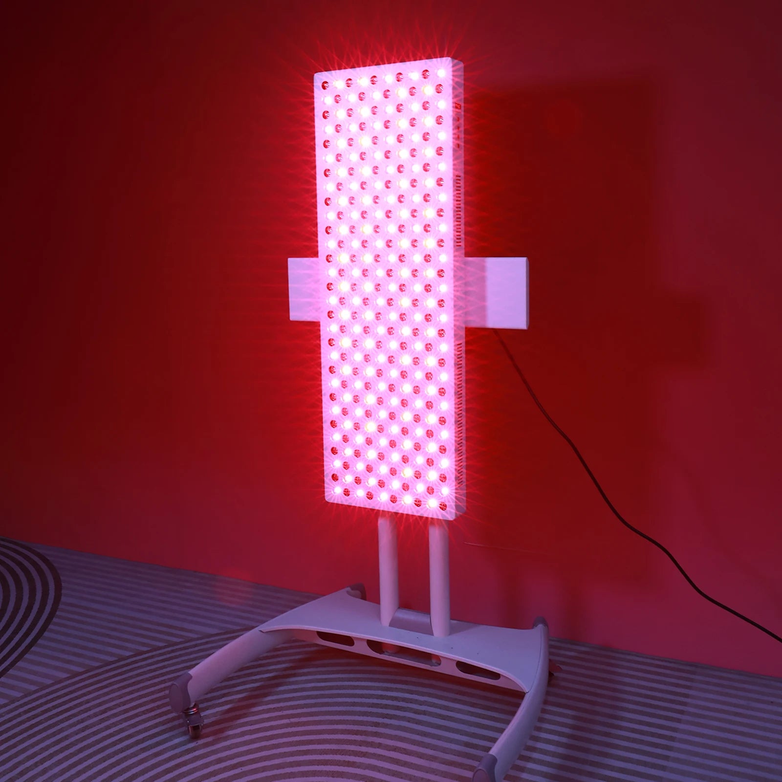 Complete Sets Full Body 1500W Red Therapy Panel NIR Lights No Flicker Red Light Therapy Panel with Manual Stand