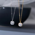 Low MOQ custom cubic zirconia necklace 925 sterling silver wholesale women accessories