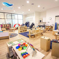 Montessori Daycare Kindergarten Furniture Set Safety Features Includes Children's Play Chairs Tables Set for School Preschool