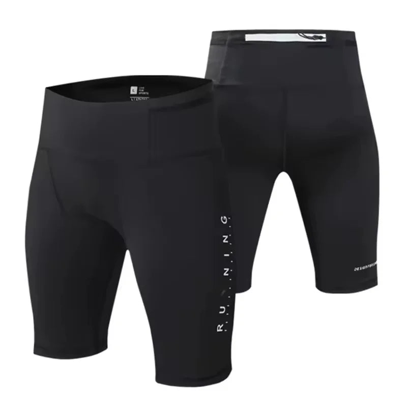 Wholesale Summer Breathable High Elastic Quick Drying Gym Shorts Plus Size Sports Compression Running Leggings