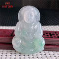 Myanmar Natural a Type Jadeite Jade Pendant Ice-Like Guanyin Bodhisattva Emerald Pendant 24.94 MegaBDM