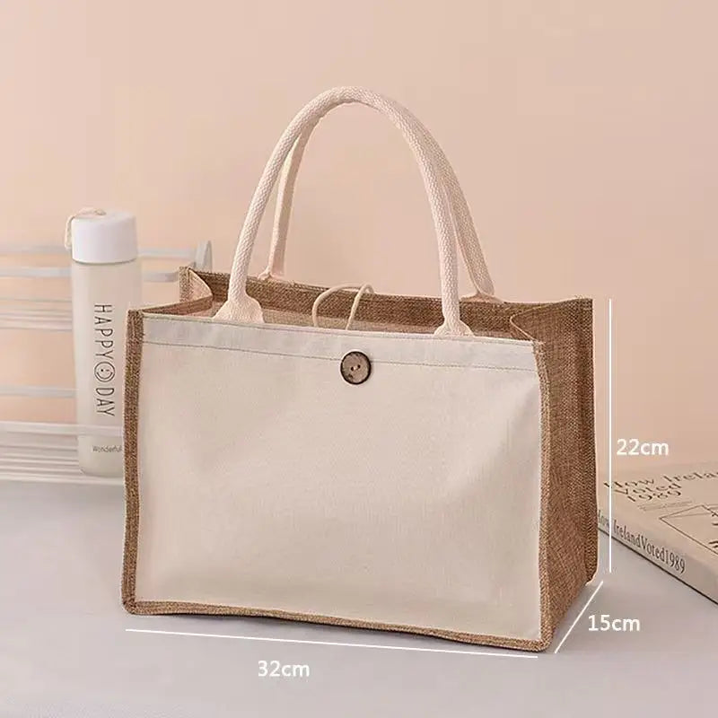 Reusable Crafts Diy Bags Letter Canvas Bag Printing Jute Candy Color Kid Custom Printed Logo Shopping Gifts Handbag for Shopping