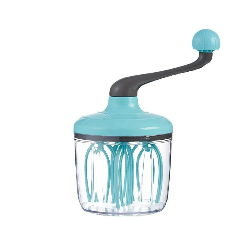 Semi-Automatic Eco-Friendly Egg Beater Hand Cranked Household Baking Tool for Cream Foaming Plastic Egg White Machine Jianing