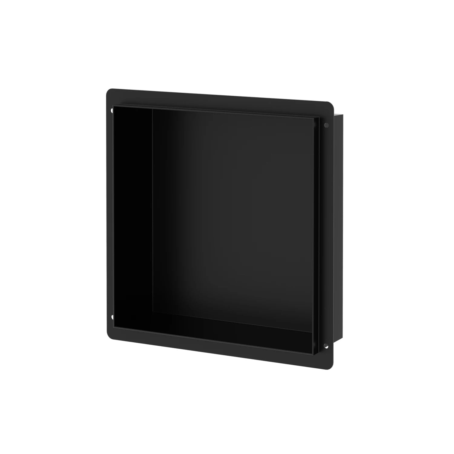 Frameless Matte Black Square Niche Shower Wall Niche 12x12 Inch Ready to Ship From USA Warehouse
