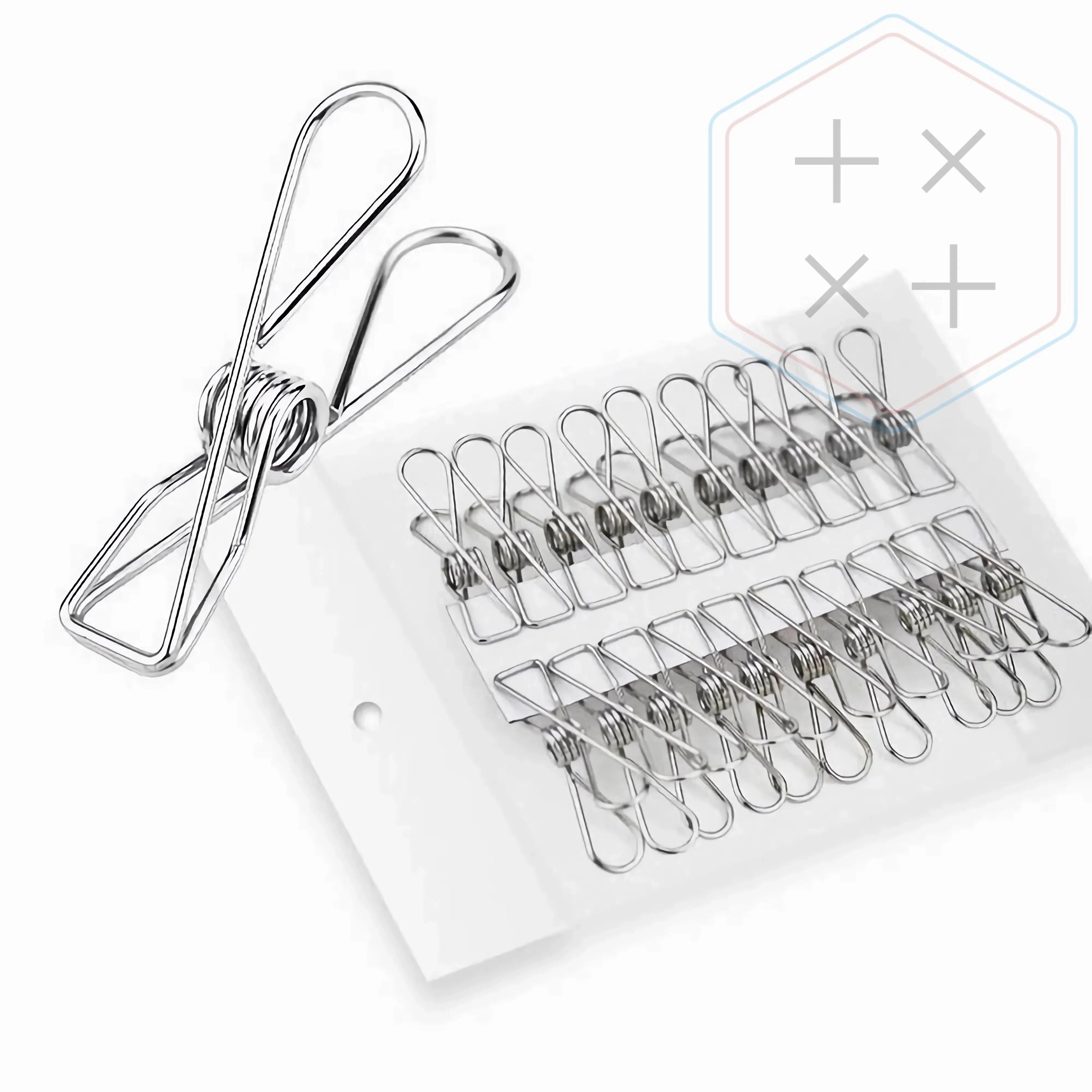 6.5 cm Stainless Steel Metal Clothes Pegs for Laundry Clip