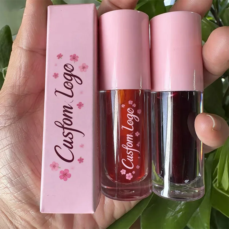 Fruit Lip Tint Liquid Blusher Lips Cheek Dual Use Liquid Lipstick Cosmetic Nude Makeup Plumping Lip Gloss