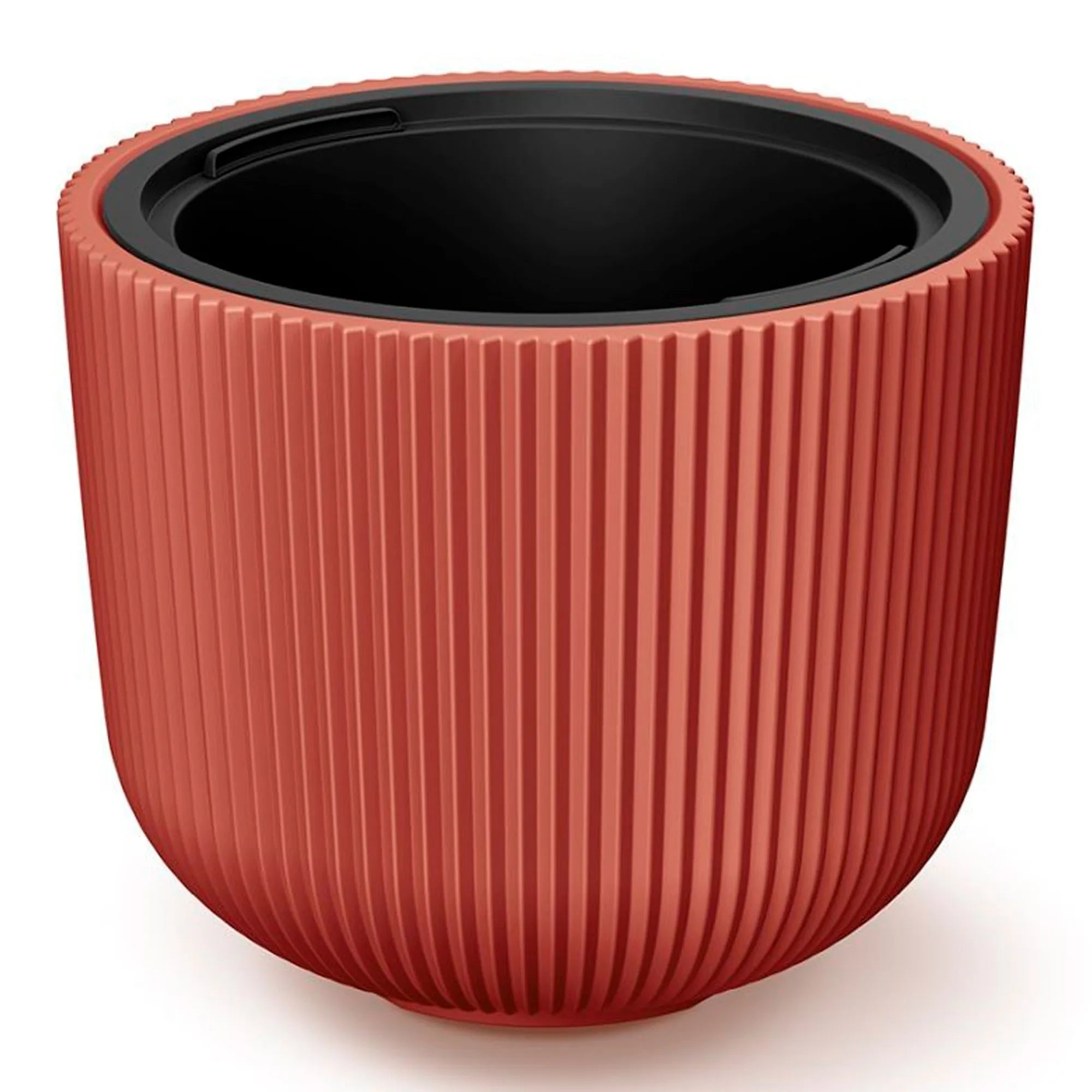 Terracotta-colored planter with reservoir MILLY collection 46.9 x 46.9 x 38.5 cm capacity of 54 L.