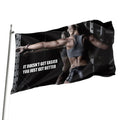 Wholesale special price for gym flag custom 3*5 feet high quality metal copper buckle double sided printing custom flag banner