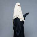 Wholesale Bulk Quantity New Design Four Layer Chiffon Khimar Hijab Breathable Modest Polyester Handmade Loose Fit Free Size