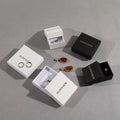 Custom Logo Display Storage Ring Earring Jewelry Packing Box Travel Jewelry Case Cardboard Paper Lids Jewelry Box