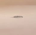 Tonglin Classic 14K Gold Plated Sterling Silver 925 IGI Certified Bridal Set Wedding Eternity Band Cubic Zirconia Stackable
