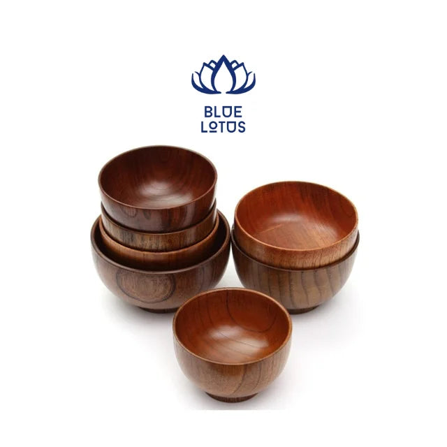 Wholesale 100% Natural Bamboo Wooden Bowl Handmade Customizable Round Bowl From Vietnam