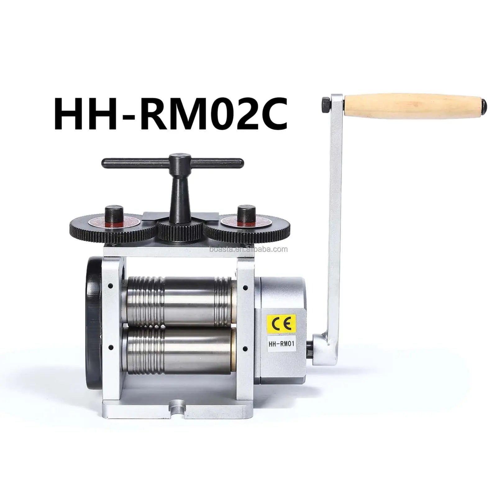 Boasta HH-RM02C 130mm Manual Jewelry Rolling Mill with Grooved Rollers for Wire Reduction